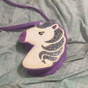 Purple Unicorn Kids Crossbody Bag